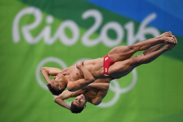 RevistaBarrio's tweet photo. #Mex @Ivangarciapollo y @diversanchez quedaron en quinta posición en la final de #P10m #Clavados #Rio2016 https://t.co/0FWW0EIFKq
