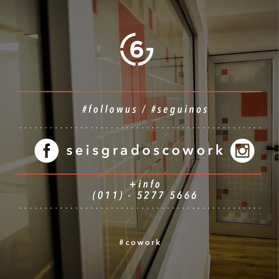 GradosSeis's tweet image. #followus 👉🏽FACEBOOK: SEISGRADOSCOWORK · #CoworkPlace · consultas@seisgrados.com.ar |
