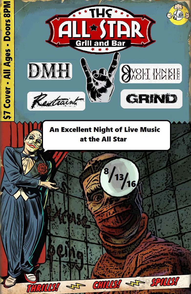 RestraintKC's tweet photo. Next show! @DeadAMans8Hand @9VoltJunkie #SupportLiveMusic https://t.co/2e7Ziotoyh