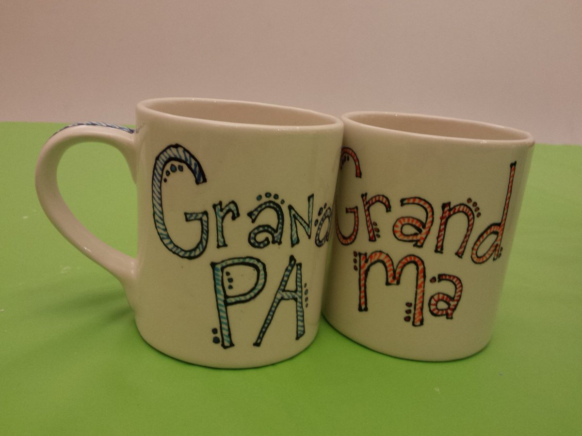 There is no Grandparent Day, but you can show your love with these custom made mugs! #CAceramics #CAtoystore #DIY