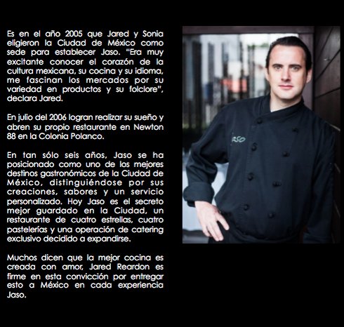 JasoRestaurant's tweet photo. Él es el Ja de nuestro Jaso… #ChefJared #pasión https://t.co/wR9IXAOXTF
