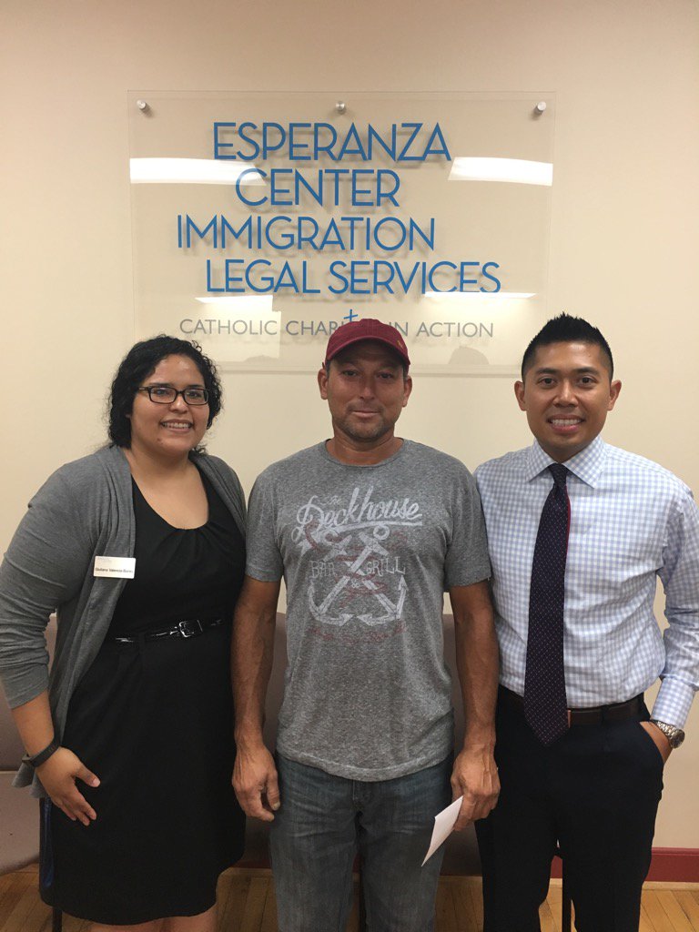 Esperanza Center (@esperanzacc_md) on Twitter photo ILS staff Mike and Giuliana with our latest Lawful Permanent Resident! <a href="/CC_MD/">Catholic Charities of Maryland</a> ILS staff Mike and Giuliana with our latest Lawful Permanent Resident! <a href="/CC_MD/">Catholic Charities of Maryland</a>
