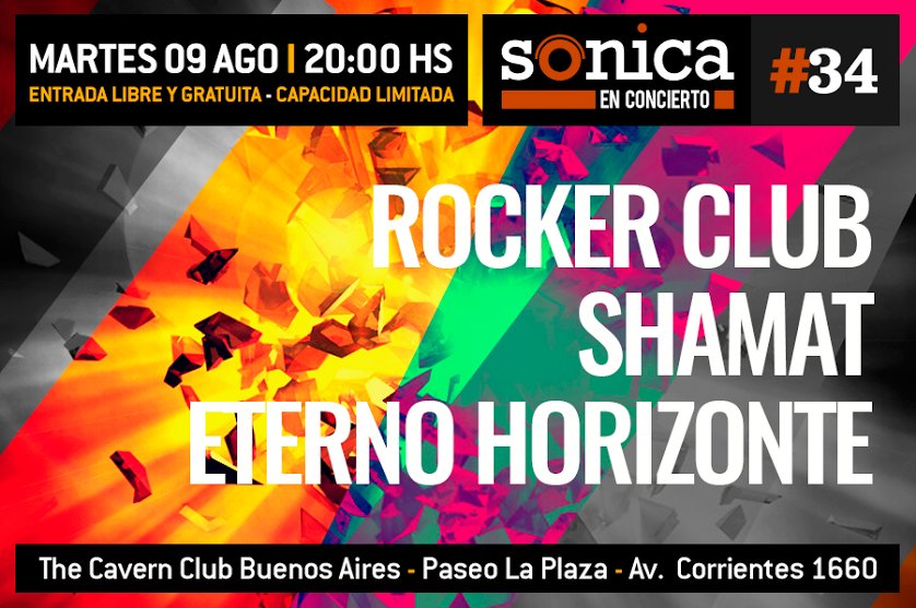 SonicaSpeedy's tweet image. MAÑANA:Los esperamos a todos en @TheCavernBA para el #SEC34 con @RockerClubTw SHAMAT y Eterno Horizonte rockeándola!