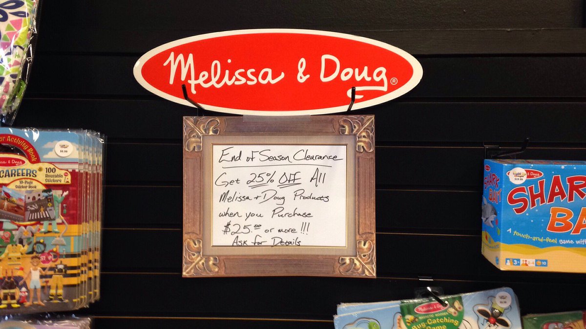 LightUpLEDs's tweet image. End of season clearance: 25% off your @MelissaAndDoug purchase when you spend $25. Great deals on great products!