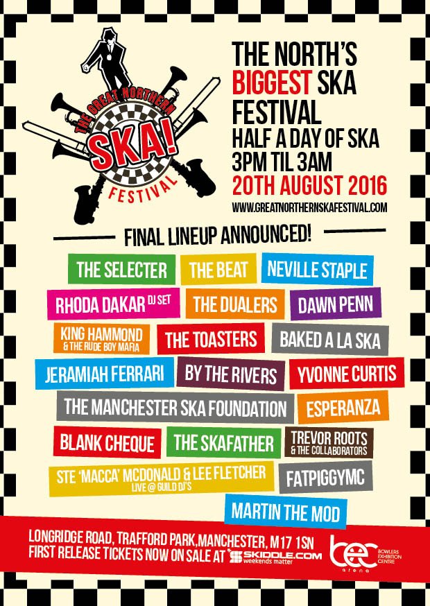 Less then 2 weeks to go! Tickets &amp; info :- greatnorthernskafestival.com/tickets