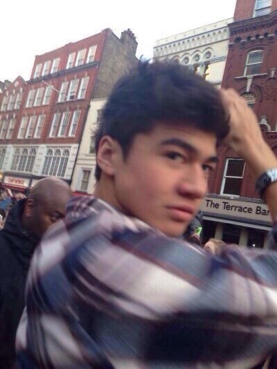 This low quality pic of Calum is everything