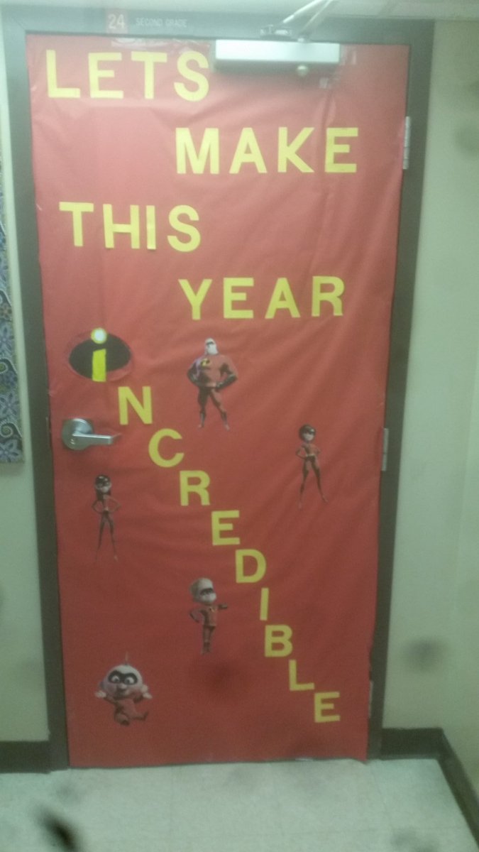 HeatherDBrunner's tweet photo. My door is all ready for #DPSday1 https://t.co/LjrQ12gup4
