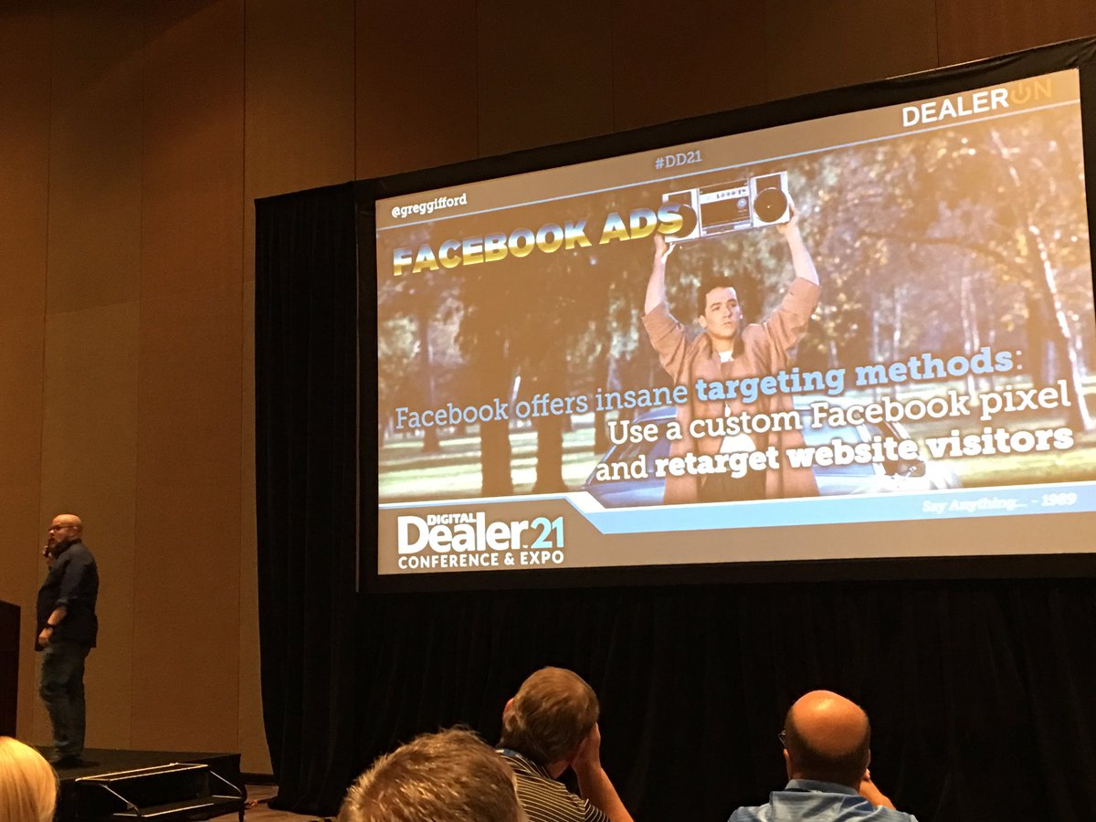 BrianRydell's tweet photo. @GregGifford is killing it once again at #DD21 talking about local #SEO @DealerOn https://t.co/TGMerAbOBy