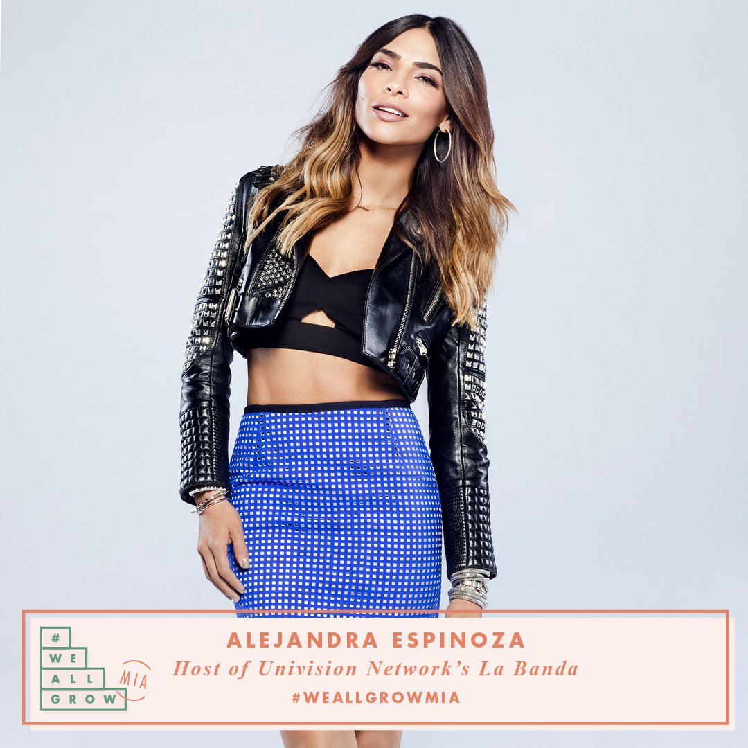 Did you hear? #LaBanda host Alejandra Espinoza @AleespinozaTV will be at #WeAllGrowMIA! buff.ly/2aWv6DB