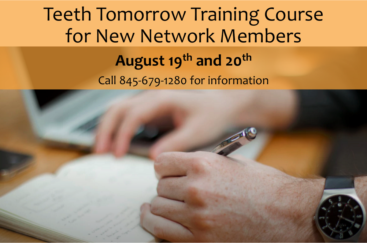 TeethTomorrowCo's tweet photo. Training course for new #TeethTomorrow network members: Aug 19 &amp; 20. 845-679-1280 for info. #advancedimplantologist https://t.co/iFBM1zyulv