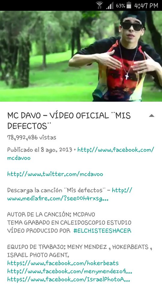 up_lizeth's tweet photo. @mcdavoo hoy cumple tres años tu video de #MisDefectos❤😭😘😍😍😍😍❤🎊 Una de las mejores canciones. Te amo, eres el mejor https://t.co/ervcf00fmo