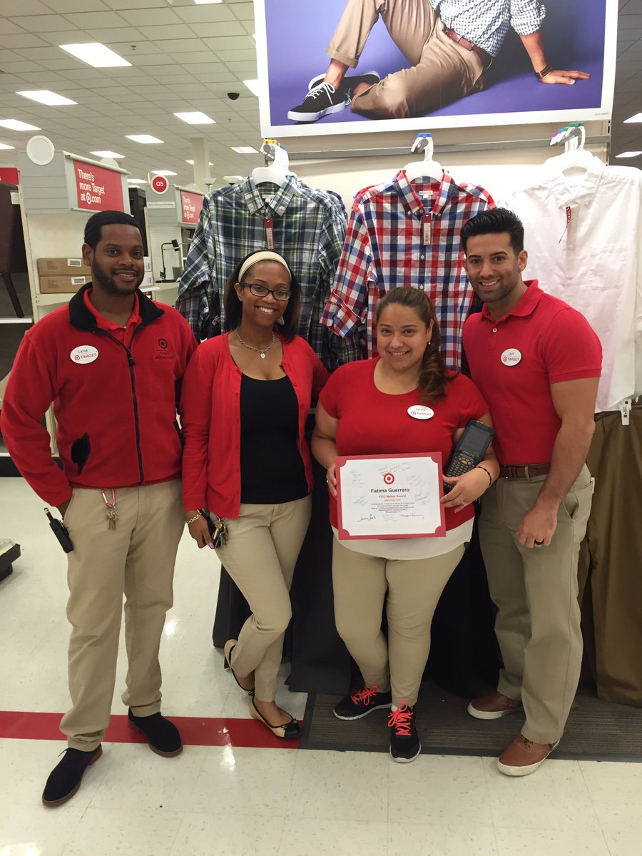 DwrobertsMs's tweet photo. Congrats to Fatima, our July YOU MAKE TARGET winner. Thank you for all you do in Entertainment. @cislar7 https://t.co/wXcctcvo3E