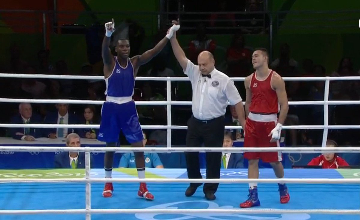#Rio2016
#Boxeo
Marlo Delgado #ECU se enfrentará Christian Mbilli #FRA en 8vos de final el viernes 12 a las 11:15