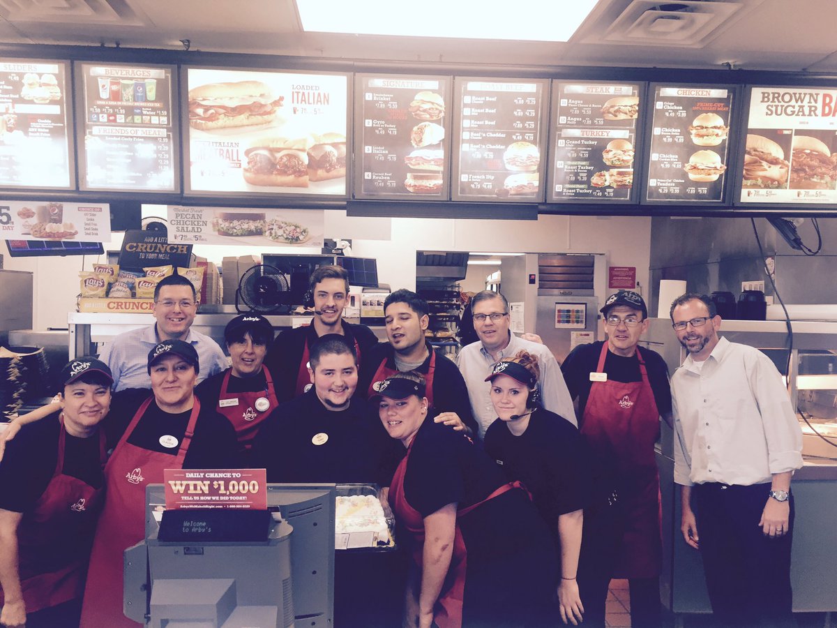 damianhanft's tweet photo. Congratulations Tony and team as an @Arbys @USBeefCorp Nationally Certified Training Restaurant!  #InspiringLearning https://t.co/Qrk8Cqemlj