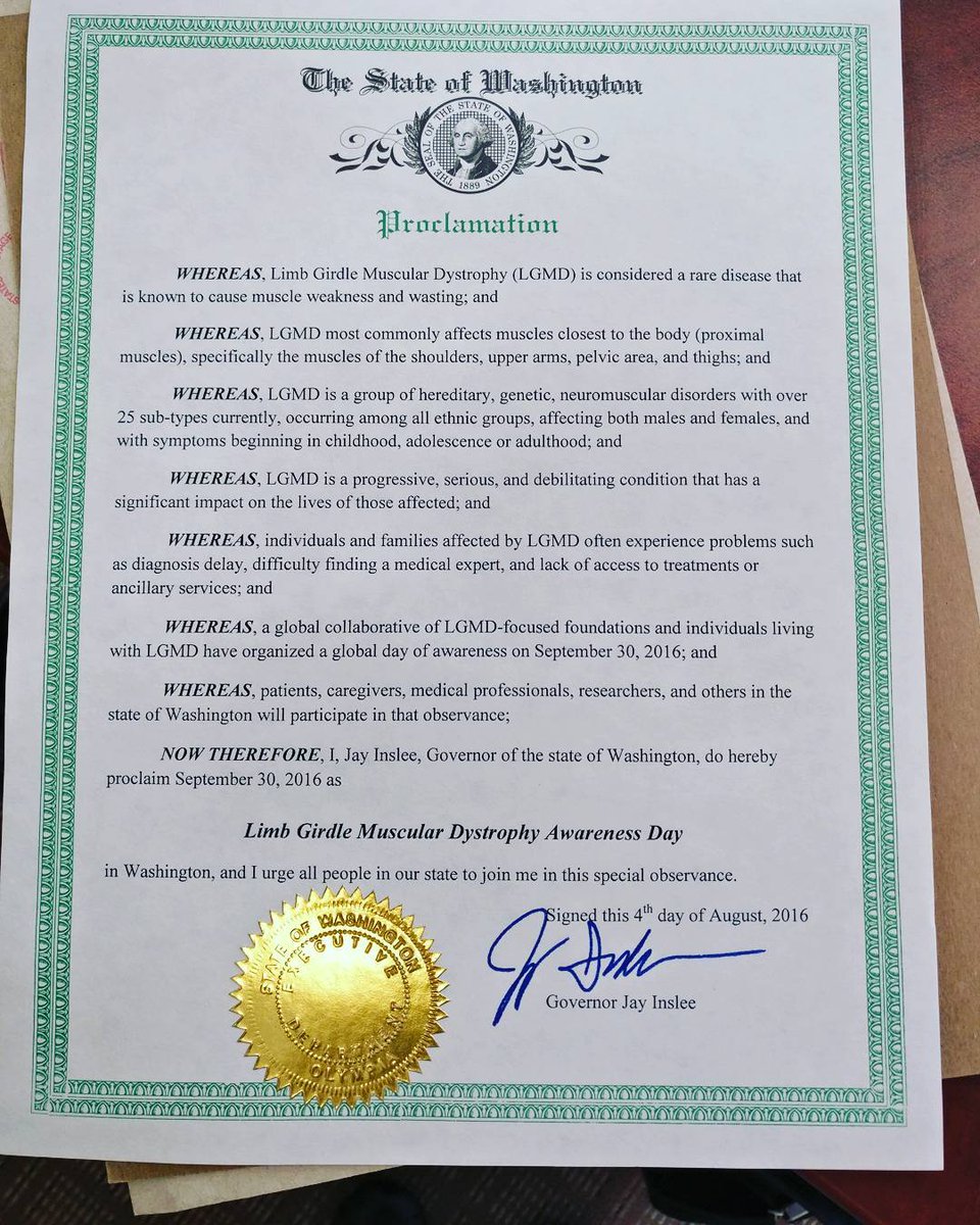 Jain Foundation (@jainfoundation) on Twitter photo It's official in Washington! #LGMDAwareness Day will be Sept 30th! Thanks Brad for applying! #lgmd #nonprofit It's official in Washington! #LGMDAwareness Day will be Sept 30th! Thanks Brad for applying! #lgmd #nonprofit