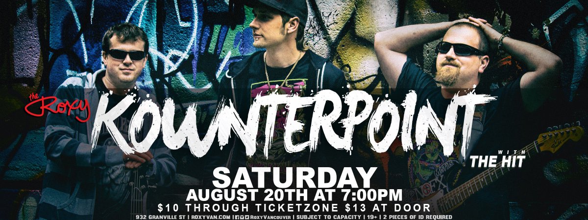 Kownterpoint's tweet photo. #EP #vancity @RoxyVancouver #Reggae #rocknroll #Ska #blues #ganja #homegrownsound #Vancouver #SaturdayNight #fresh https://t.co/4K62tflvSj