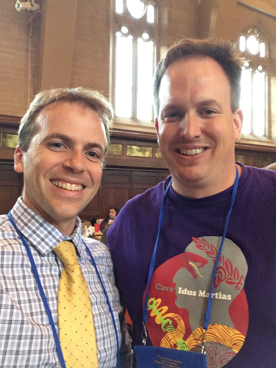 MagisterDavis1's tweet photo. Met Ben Johnson @latintutorial #njcl2016-I've been a fan of his amazing Latin videos on YouTube for years-nicest guy https://t.co/HPvIDOGgab