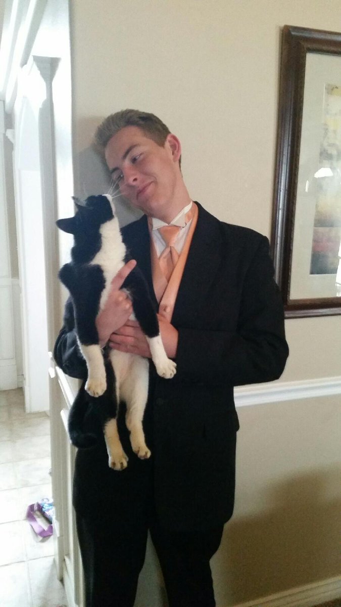 TannerMGill's tweet photo. Socks you silly goose, we look great together #InternationalCatDay #hepissesmeoff #imlonely https://t.co/VAJybqpdpj