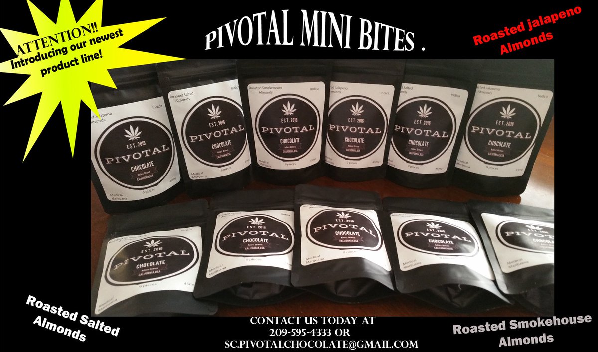 PivotalChoc's tweet photo. Check out the Holistic Center in Modesto for Pivotal Mini Bites
https://t.co/xYa4AIbOjj
#CannabisChocolatem, #mmj https://t.co/gyvE1v8dTd