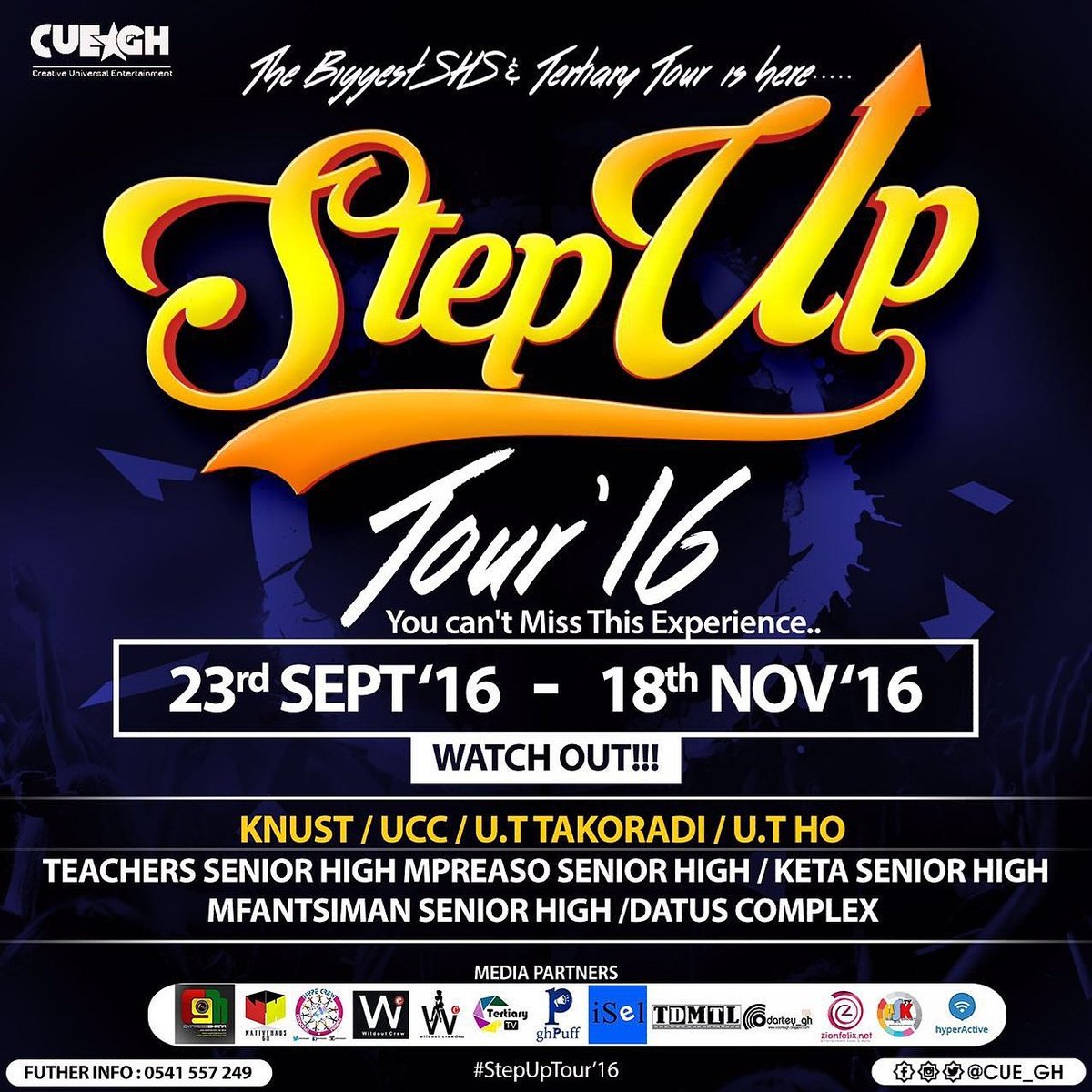 possiblecue's tweet photo. Anticipate the Biggest Youth Empowerment Tour #StepUpTour16
@iselmedia @CypressGH @GeorgeBrittonGh @Odartey_gh https://t.co/F4ZBTzPq8X