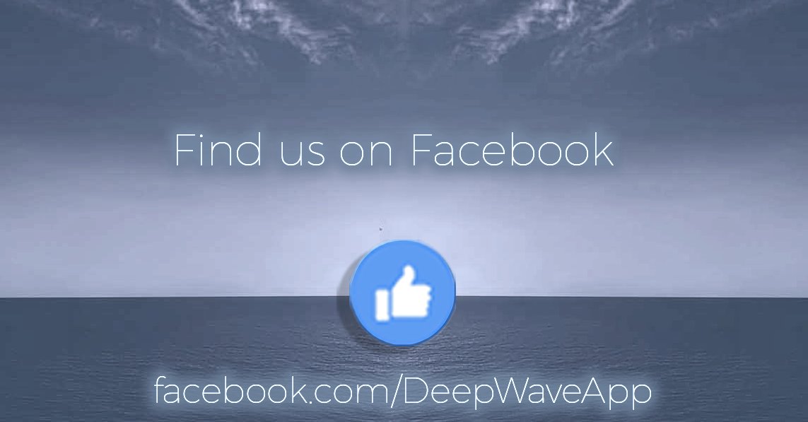 DeepWaveApp's tweet image. Follow us to stay tuned for more information, and discover more at our facebook page at facebook.com/DeepWaveApp