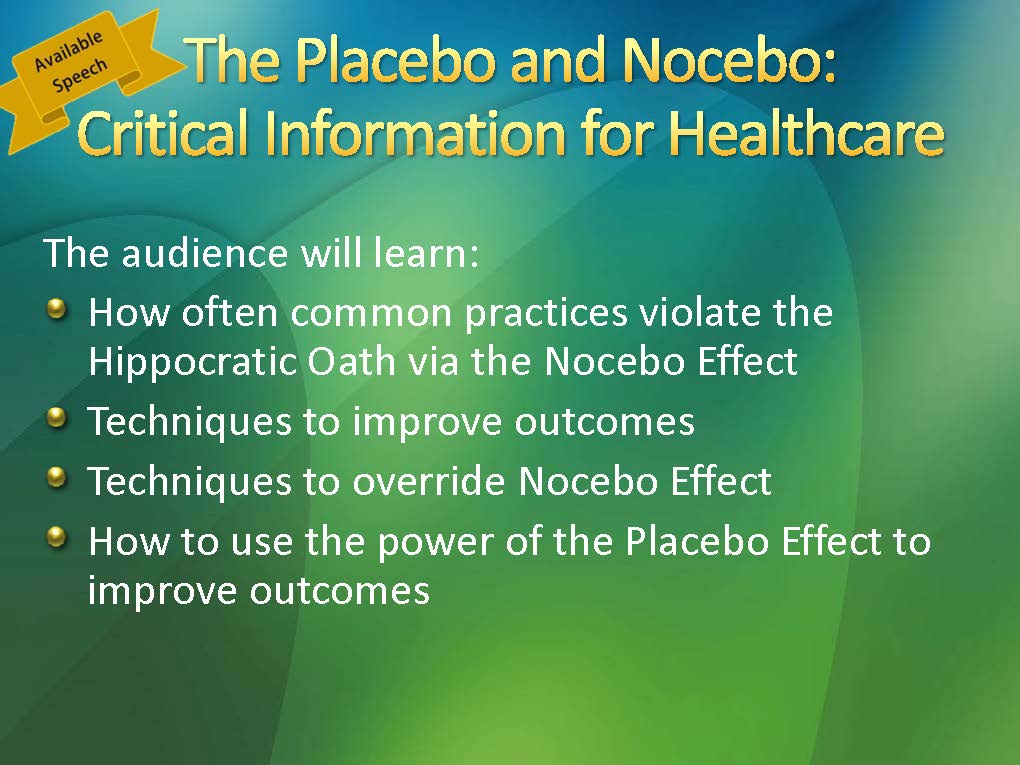 Your doctor's words matter #PlaceboEffect #NoceboEffect #qualitymedicine #prevention #NLP