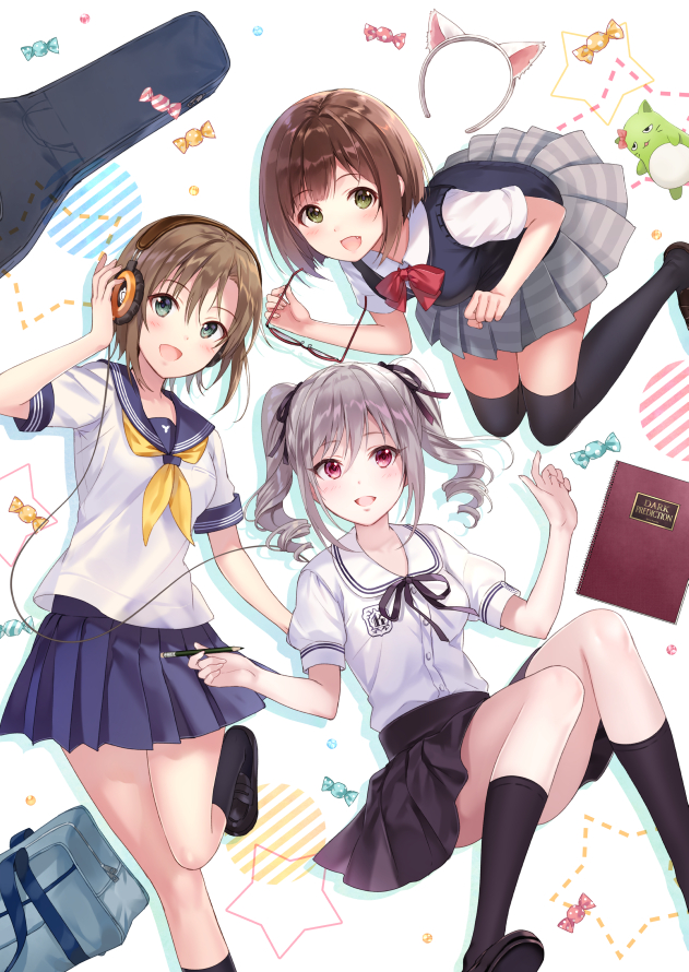 神崎蘭子 ,前川みく ,多田李衣菜 「デレマスイラスト本、とらのあなさんの通販予約も始まっていました～
https:/」|フカヒレのイラスト