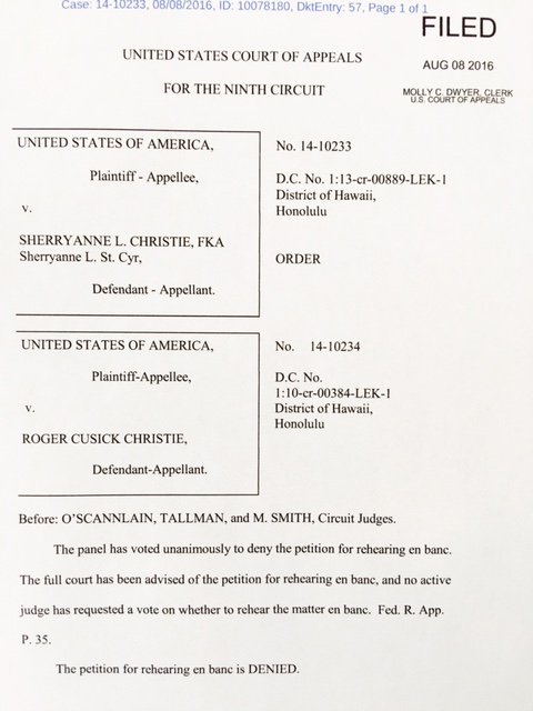 Roger_Christie_'s tweet photo. #SharePrayer Petition for en banc hearing at the 9th Circuit - denied. Now we go to the U.S. Supreme Court. https://t.co/oB1bopTXet
