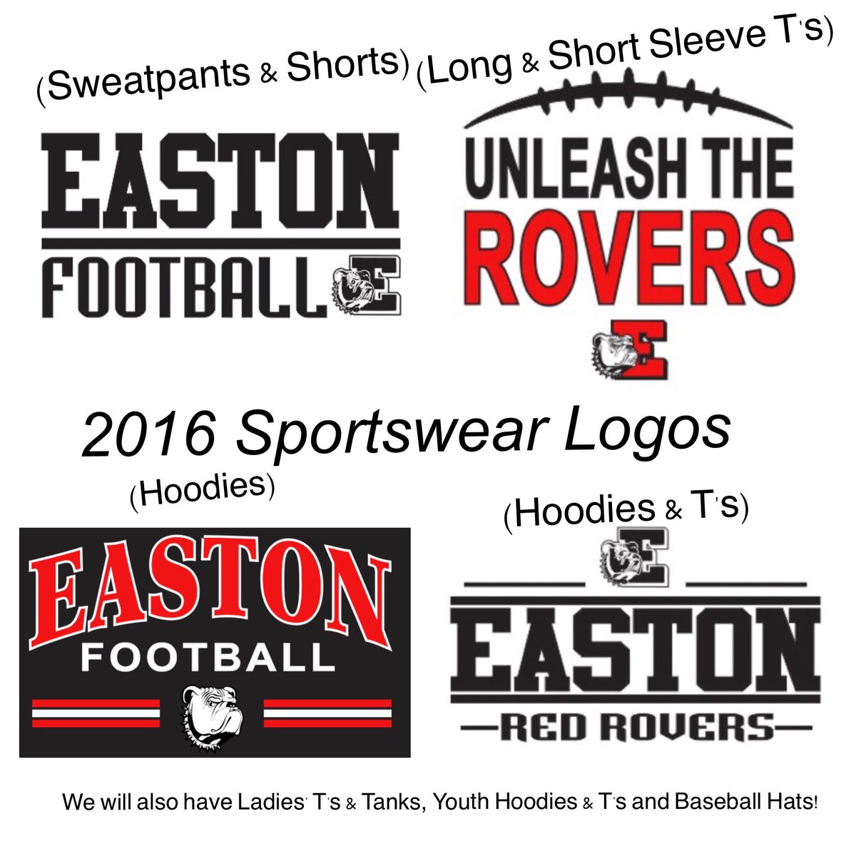 EastonFootball's tweet photo. The 2016 Easton Football Sportswear Logos: https://t.co/pFUGQ0lCvE