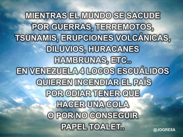 Y MIESTRAS HAY UN MUNDO QUE SE SACUDE POR TRAGEDIAS A VENEZUELA LA QUIEREN QUEMAR 4 LOCOS ESCUÁLIDOS  #YoReportoEl1S