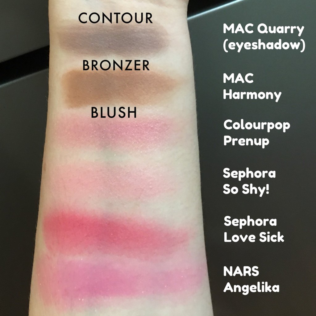 sephora blush swatches