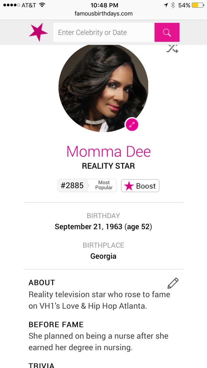 Momma Dee dating