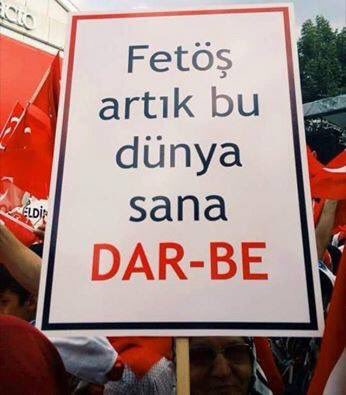 Günün önem ve ehemmiyetini anlatan cok güzel bir afis  senn bittin Fetös ❗️seytanin vaizi❗️