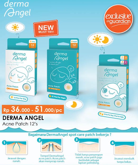 GuardianID's tweet photo. Malu dengan jerawat di wajah yang meradang? Ada DERMA Angel solusinya! Acne patch yang #ExclusiveAtGuardian https://t.co/6wIx3Rz4Yj