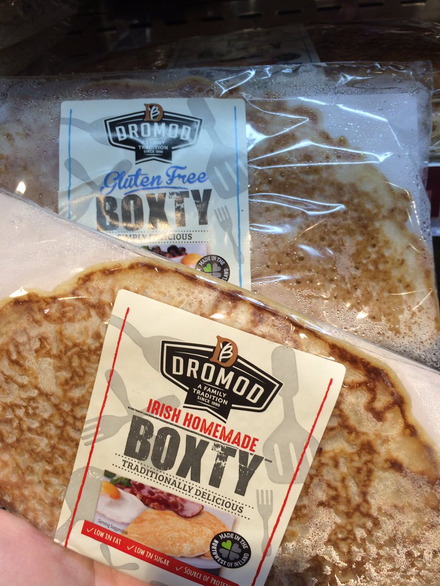 Great to see our friends from <a href="/DromodBoxty/">Dromod Boxty</a> in Dublin! Picked up mine in Rathborne Supervalu! #foodacademy #boxty