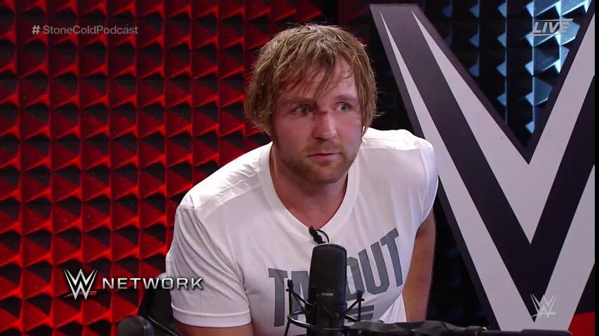 FanPageAmbrose's tweet photo. Credit @WWENetwork #StoneColdPodcast #DeanAmbrose #LunaticFringe #Unstable #DirtyDeeds https://t.co/oWZmbi0yKC