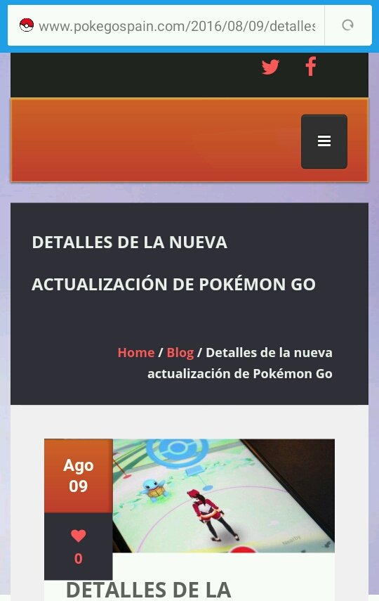PokeGoSpainCom's tweet photo. Detalles de la nueva actualización de #PokemonGo  | https://t.co/pZPsnst7Q0 https://t.co/2RGvDfVsWE
