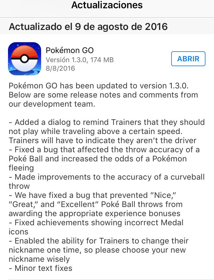 Alkeno's tweet photo. #pokemonGO actualizada esta noche, ¿es esto un arreglo del buscador? https://t.co/2naGWV3PG1 https://t.co/dFqPk2hRfl