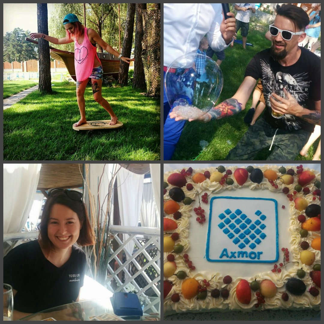 Axmor_Russia's tweet image. Отметили тринадцатый день рождения #Axmor с гироскутерами, мыльными пузырями, играми и шикарным тортом :)