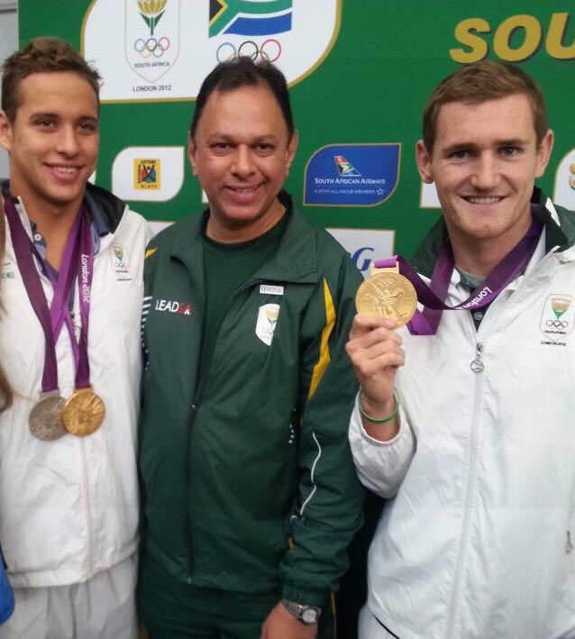 Abramjee's tweet image. #TeamSArise Two medals for 🇿🇦 now- @chadleclos @Cameronvdburgh Well done again @teamsa16 (Pic 2012)
