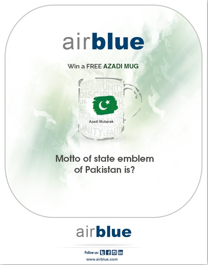 airblueairline's tweet photo. #AzadiQuiz
'Question of the Day'
#HamaraAzadPakistan #BlueBest #Day3 https://t.co/3tFrKcuHi8