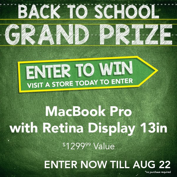 hellosmalldog's tweet photo. Enter to win our Grand Prize a MacBook Pro with Retina Display 13in. #b2s #shopsmalldog https://t.co/IJZ5gB4EEQ https://t.co/FtZnTFwI1m