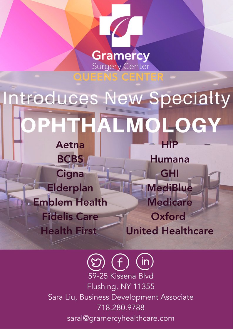 We are proud to introduce new specialty, Ophthalmology. Book your case now at gramercysurgery.com/physician-reso…