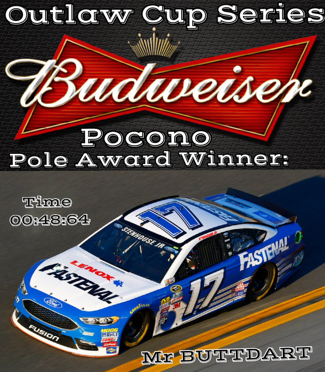 OutlawCupSeries's tweet photo. Congrats @Mr_Buttdart for getting the pole and @Kresin_Gaming for get the win at Pocono and his last race with OCS https://t.co/Ps4ZVqtnEV