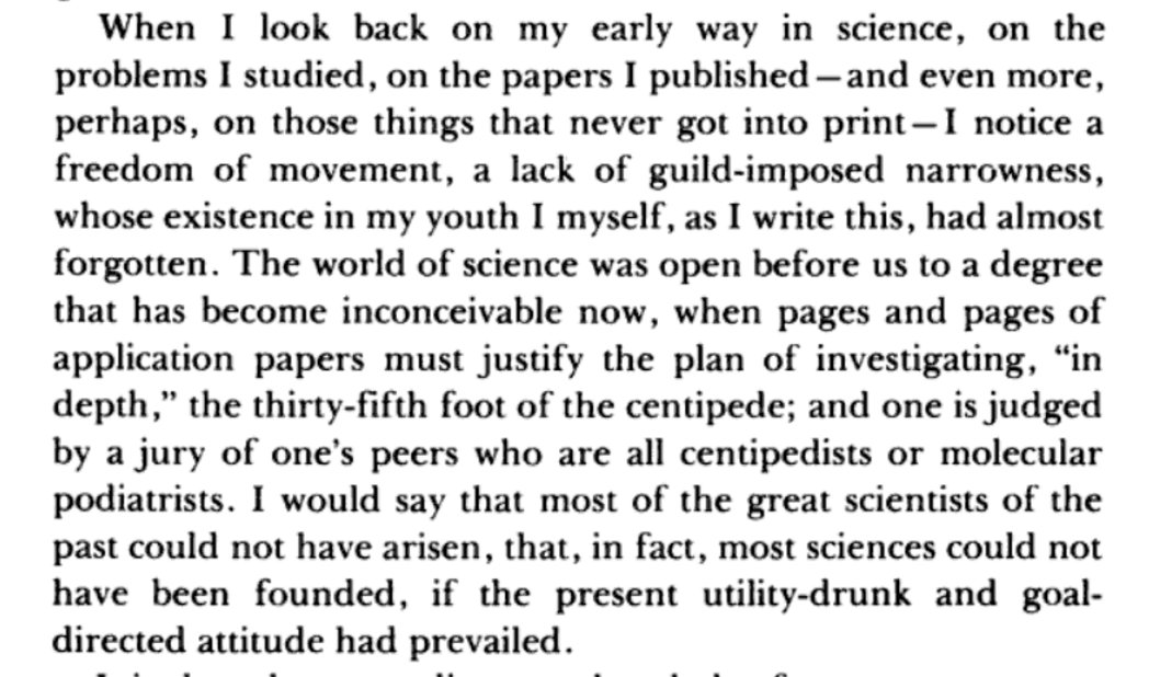 awesome quote from Erwin Chargaff (of A=T, C=G fame) on modern science h/t @DavidQuammen #MolecularPodiatrists