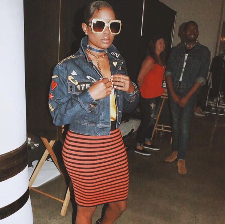 strictlyentllc's tweet photo. #DejLoaf looking godly at the #HowToRockDenim fashion show. #StrictlyEnt https://t.co/j0aAuE6PDs https://t.co/vxlnMaHdIC