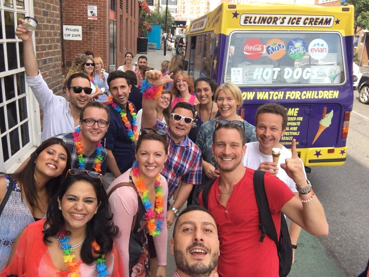 Thanks to #Hilton for popping by our office with a delicious Summer treat! Did someone say Ice Cream?!