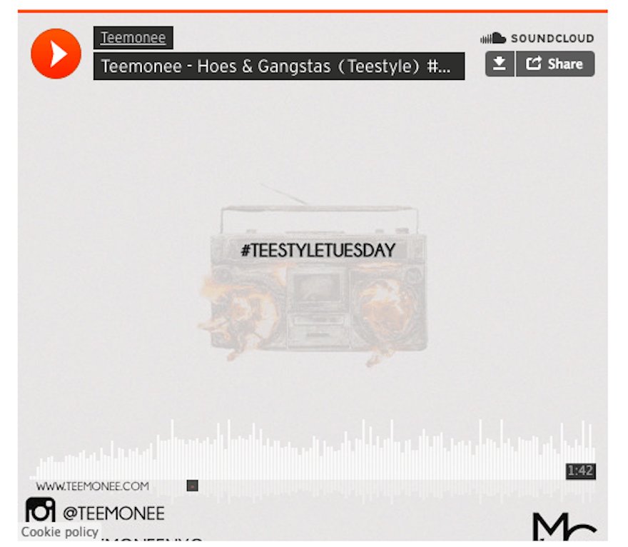 BeatBanga77's tweet photo. Teemonee – Hoes &amp; Gangstas (Teestyle) #TeestyleTuesday https://t.co/BNlo31MEYg https://t.co/Rbk1Na39eh
