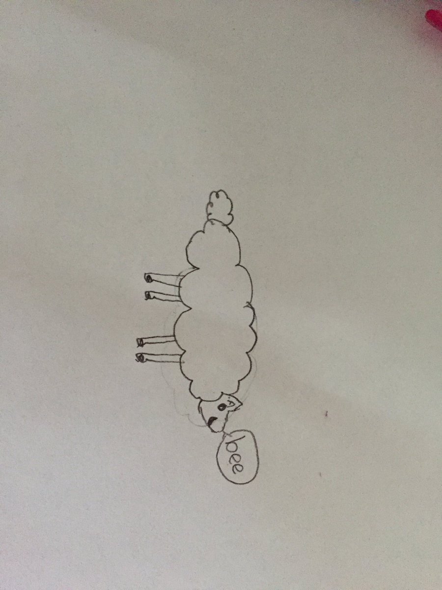 sab_lb99's tweet image. #HPCCM #DibujameunaOvejita