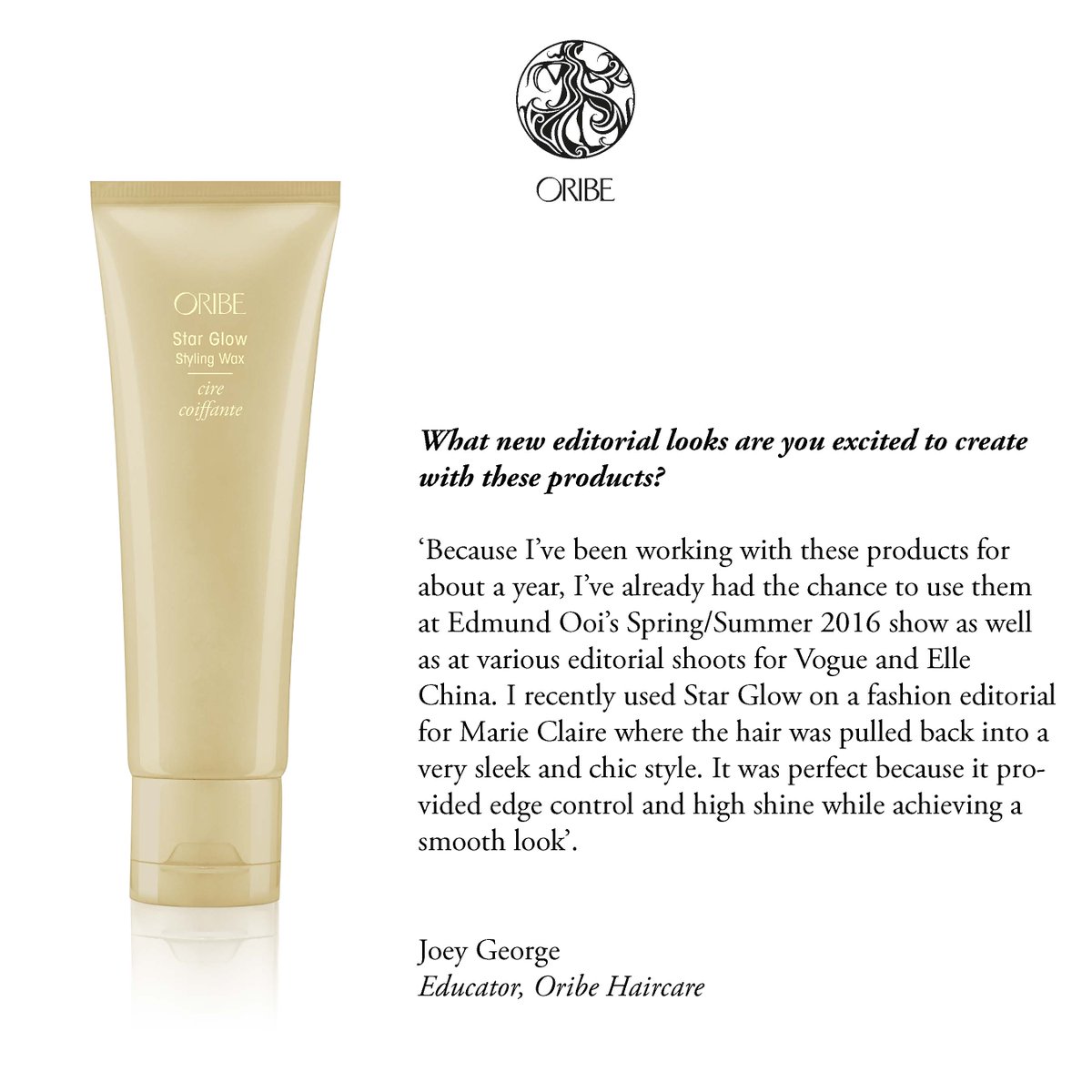 OribeUK's tweet photo. Oribe NEW Star Styling Wax is now available in all Oribe Salons! #ModernTexture #OribeObsessed @JoeyClarkGeorge https://t.co/sgKrbk0FuN